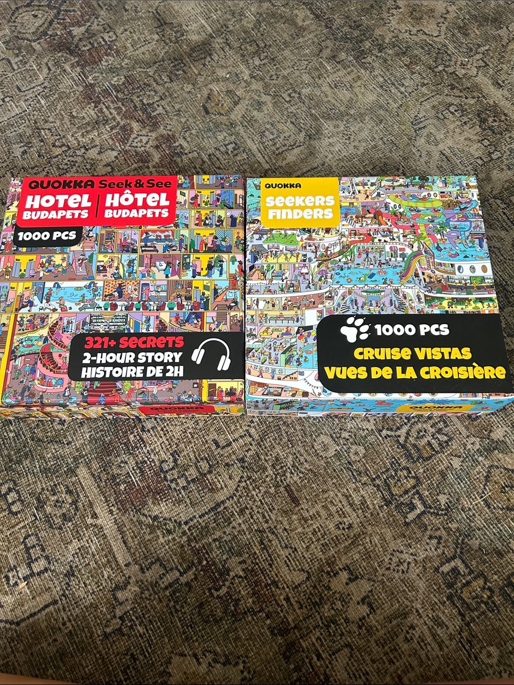 2 Quokka Seek & See 1000pc Puzzle Sets